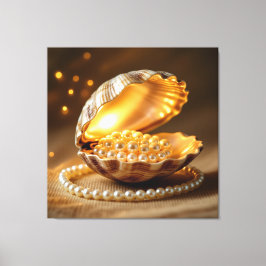 Die Schatzmuschel – Verborgene Perlen  Canvastryck