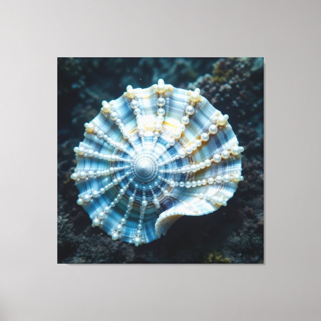 Die Schatzmuschel – Verborgene Perlen  Canvastryck (Framsida)