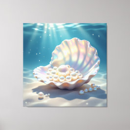 Die Schatzmuschel – Verborgene Perlen  Canvastryck