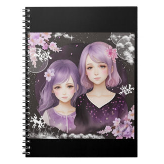 Die Schwestern Lavendel und Sakura Anteckningsbok