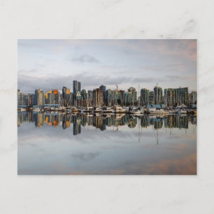 Die Skyline von Vancouver in Kanada Postkarte Vykort
