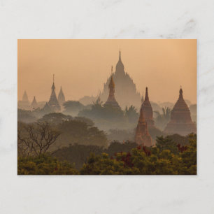 Die Tempel von Bagan i Myanmar Postkarte Vykort