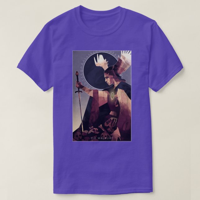 Die Walkure the Valkyrie God of Krig T Shirt (Design framsida)