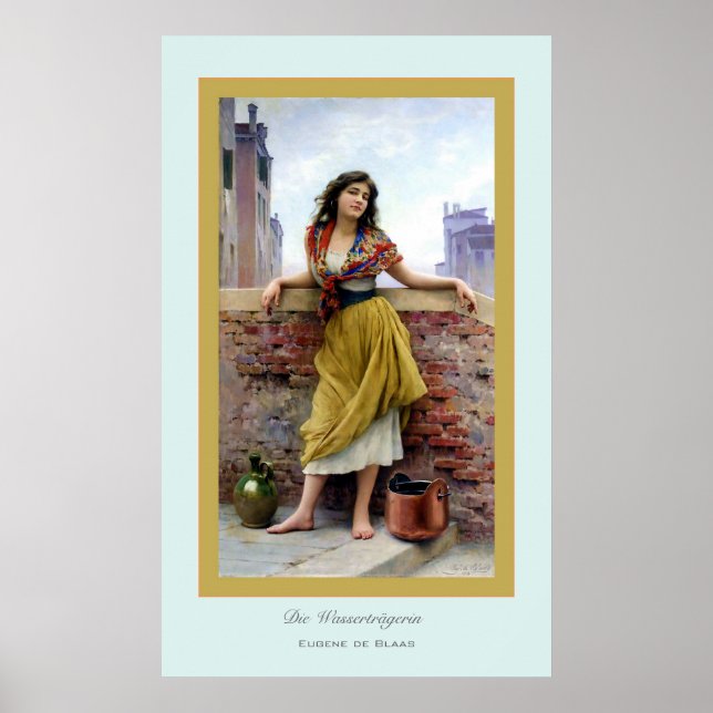 Die Wasserträgerin ~ Eugene de Blass Poster (Framsidan)