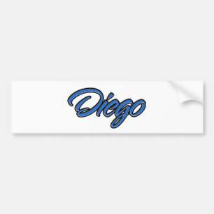 Diego Namn blue Aufkleber Sticker Autoaufkleber Bildekal