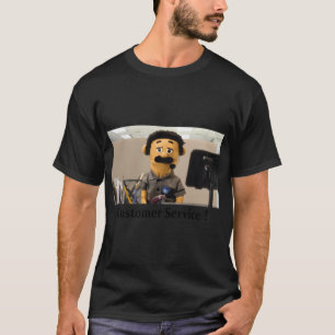 Diego Puppet, kundtjänst! Baseball ¾ Sleeve T Shirt