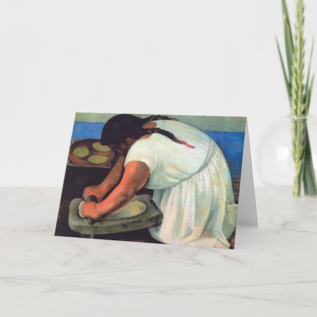 Diego Rivera - La Molendera, 1923 Kort (Framsida)