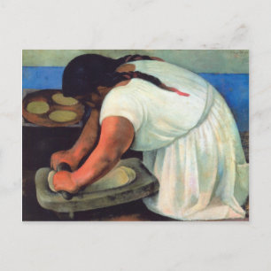 Diego Rivera - La Molendera, 1923 Vykort