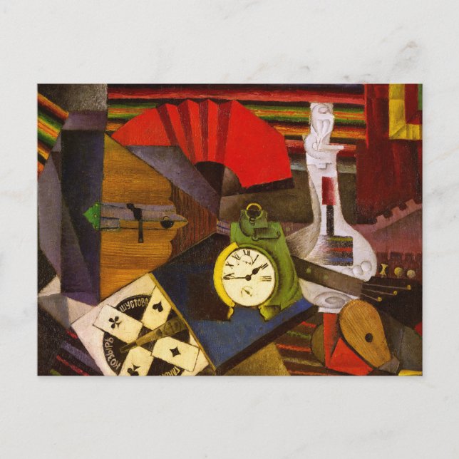 Diego Rivera The Alarm Clock Surrealism Konst Vykort (Framsida)