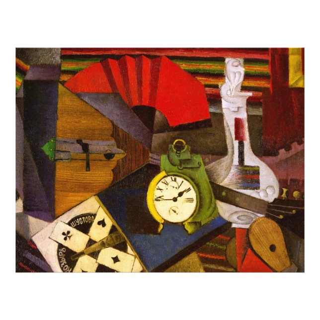 Diego Rivera Väckarklockan Surrealism Konst Fototryck (Framsidan)