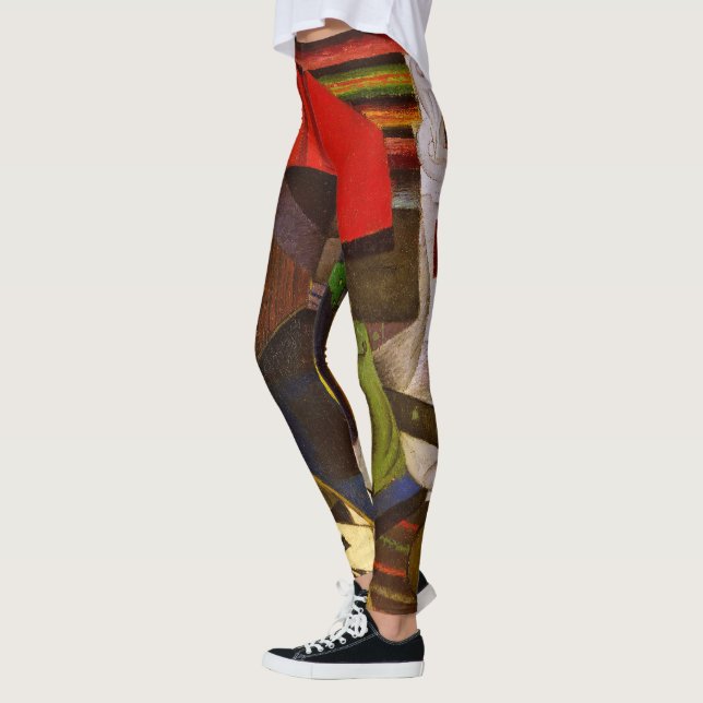 Diego Rivera Väckarklockan Surrealism Konst Leggings (Vänster)