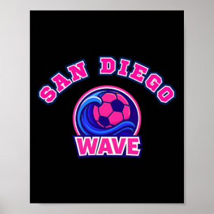 Diego San Fotboll Fan Support Stadium Visa Din Sto Poster