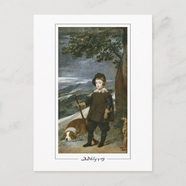Diego Velázquez #72 - Finkonstkort Vykort (Framsida)