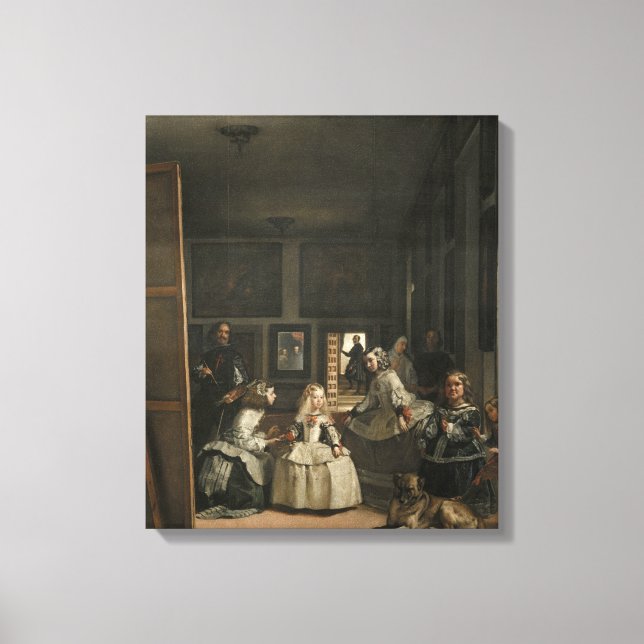 Diego Velazquez Las Meninas Canvastryck (Framsida)