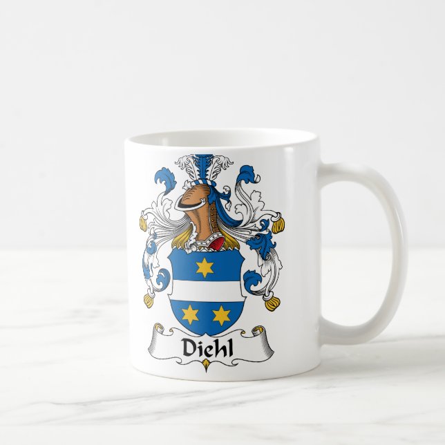 Diehl familjvapensköld kaffemugg (Höger)