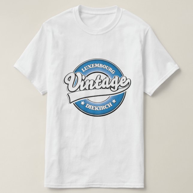 Diekirch luxemburg retro logotyp  t shirt (Design framsida)