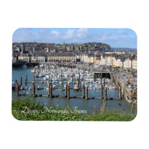 Dieppe Harbour, Normandie, Frankrike Magnet