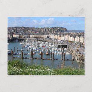 Dieppe Harbour, Normandie, Frankrike Vykort