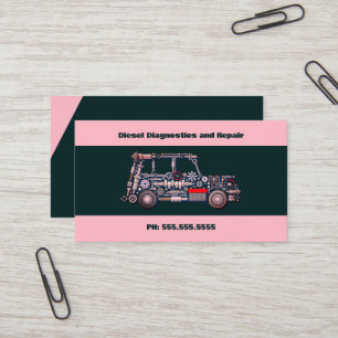 Diesel Auto Mechanic Visitkort