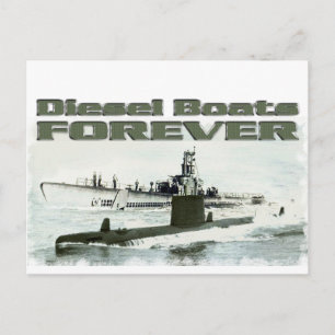 Diesel Boats Forever Vykort