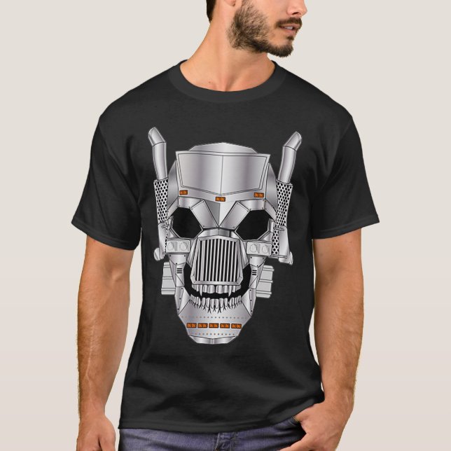Diesel Brothers Lastbil Skull Bones FrontBack T Shirt (Framsida)