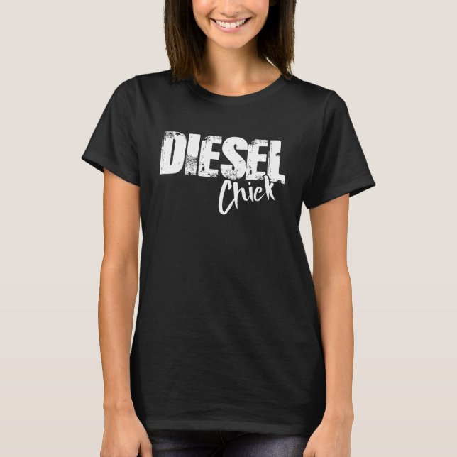 Diesel-Chick - Lättrik Diesel Mechanic T Shirt (Framsida)