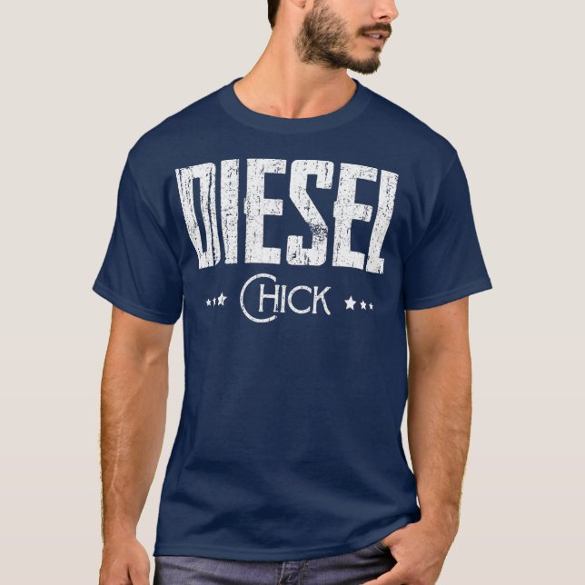 Diesel Chick Women Dam Dirty Lastbil Driver Day T Shirt (Framsida)