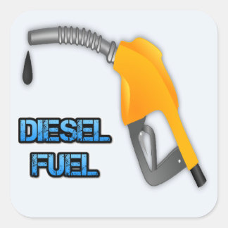 Diesel Fuel Fyrkantigt Klistermärke