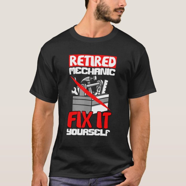 Diesel Ingenjör bil fixering av indraget mekanisk  T Shirt (Framsida)