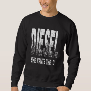 Diesel Lastbil . Hon vill ha d Lång Ärmad Tröja