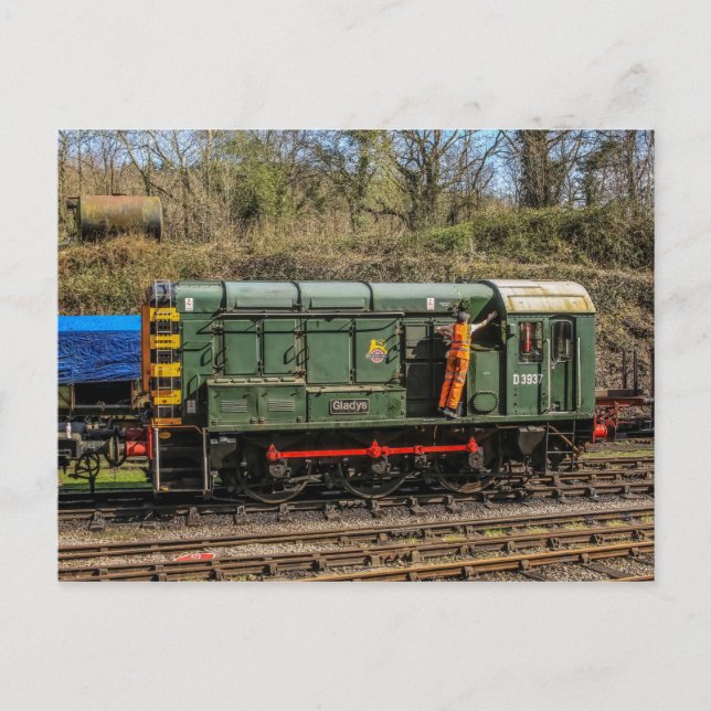Diesel Locomotive vycard Vykort (Framsida)