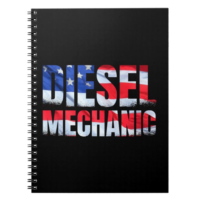 Diesel Mechanic American Diesel Mechanic Anteckningsbok (Framsidan)