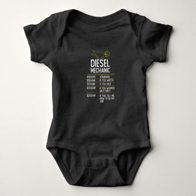 Diesel Mechanic Crateur Gift presenterar idén T Shirt (Framsida)