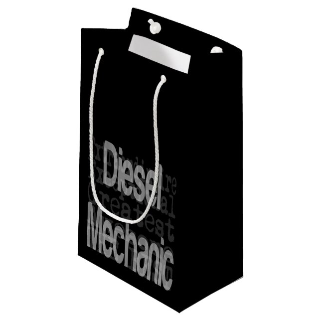 Diesel Mechanic Extraordinaire Small Gift Bag (Framsidan Vinklad)