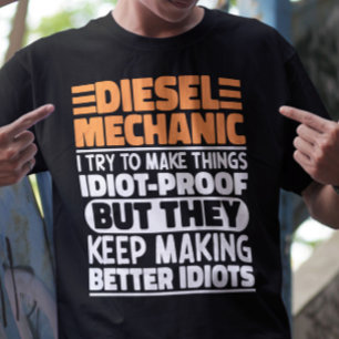 Diesel Mechanic Jag försöker göra Sak Roliga menin T Shirt