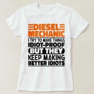 Diesel Mechanic Jag försöker göra Sak Roliga menin T Shirt