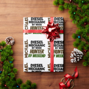 Diesel Mechanic Kärlek Hunting Presentpapper