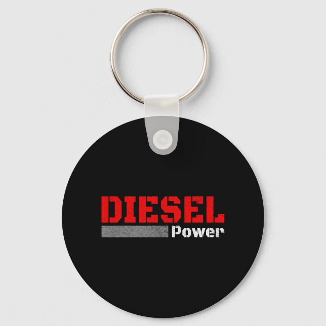 DIESEL MEECHANIC DIESEL TRUCKER Diesel Power Nyckelring (Framsida)