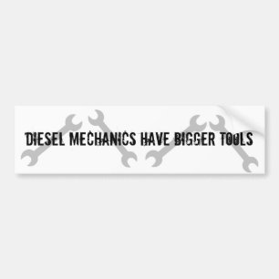 Diesel- mekaniker har större verktyg bildekal