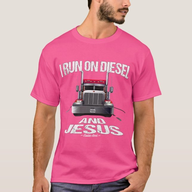 Diesel och Jesus Trucker T Shirt (Framsida)