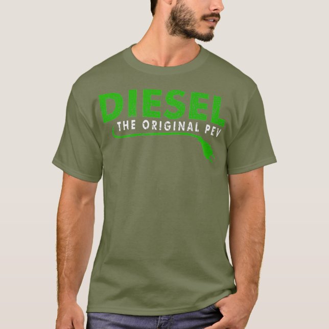Diesel Original PEV Plugin Electric Funny Black T Shirt (Framsida)
