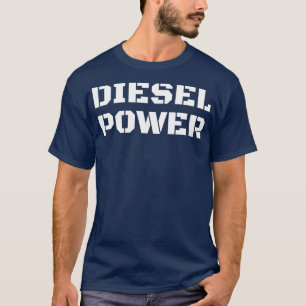 Diesel Power Big Text Turbo Diesels Lastbilar Roll T Shirt