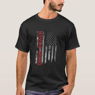 Diesel Power Lastbil Turbo Brothers Mechanic USA A T Shirt