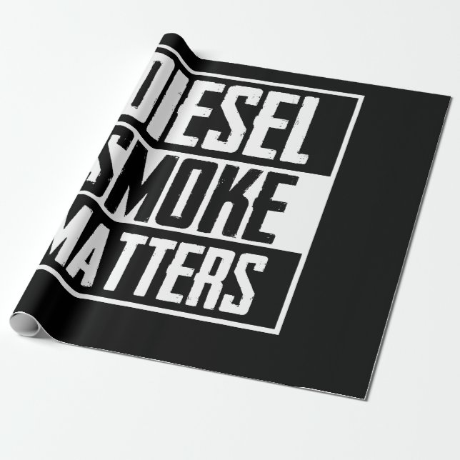 DIESEL ROKE MATTERS Diesel Lastbil Roll Coal Presentpapper (Utrullad)