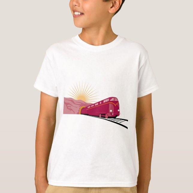 Diesel- rörligt kommande ut ur tunnelen t shirt (Framsida)