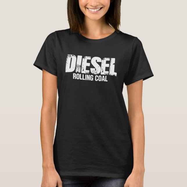 Diesel rullar kol - Rollig dieselmekaniker T Shirt (Framsida)