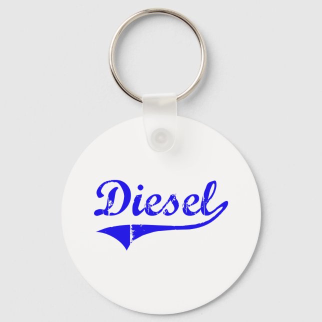 Diesel Surname Classic Stil Nyckelring (Framsida)