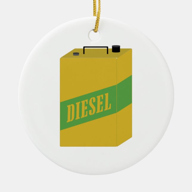 DieselCan Julgransprydnad Keramik (Framsidan)