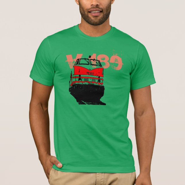 Diesellokomotive V-180 DR T-shirt (Framsida)