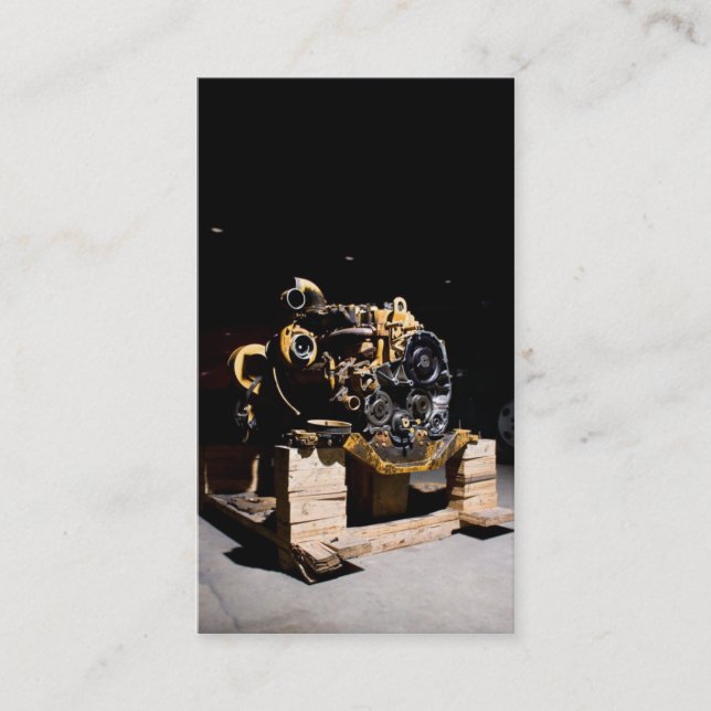 Dieselmotormekanikervisitkort Visitkort (Framsida)